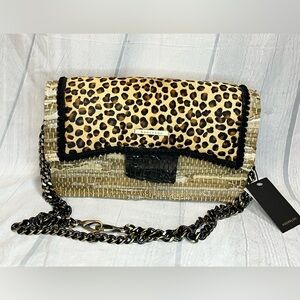 NWT- Kooreloo Authentic- New Yorker Leo in Beige- Handbag- MSRP $995